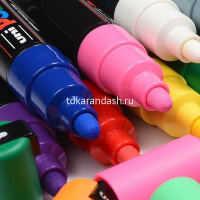 Набор маркеров перманентных "POSCA" стандартные цвета, 6шт, пулевид. наконечник, толщина линии 2,5мм от магазина "Карандаш"