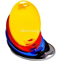 Санки-ледянки 60х60см "Тобоган" с ручками, пластик ассорти Пл-с198 от магазина "Карандаш"