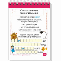 Умный блокнот. Начальная школа. Русский язык. Прилагательные без ошибок 80стр. 978-5-8112-5872-7 от магазина "Карандаш"