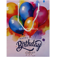 Пакет подарочный "С Днем Рождения" 40х31х12см 4 вида Y10559-24 от магазина "Карандаш"