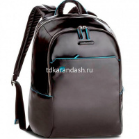 Рюкзак "Blue Square 27,5х39х15см, 2 отделения, 3 кармана, черный, натуральная кожа CA3214B2/N от магазина "Карандаш"