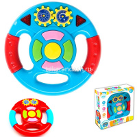 Руль музыкальный "Потеша" 19см пластик (свет, звук) 2981A-ZYA от магазина "Карандаш"