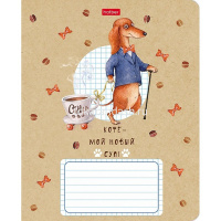 Тетрадь А5 24л клетка "ТаксаLIFE" на скобе 5 дизайнов 24Т5В1/067735 от магазина "Карандаш"