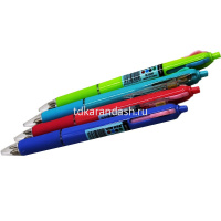 Ручка шариковая 0,7мм, автомат, 4-х цветная, 4 цвета корпуса BP-6696/11715-24 от магазина "Карандаш"