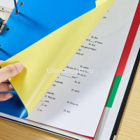 Разделитель А4 5 цветов без индексации 130мкм E5723A от магазина "Карандаш"