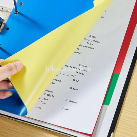 Разделитель А4 5 цветов без индексации 130мкм E5723A от магазина "Карандаш"