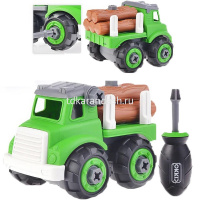 Конструктор "Лесовоз" 17х11см с отверткой, пластик 2293070/2030 от магазина "Карандаш"