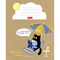 Тетрадь А5 18л клетка "Забавные читатели" на скобе, 5 дизайнов 18Т5В1/057243 от магазина "Карандаш"