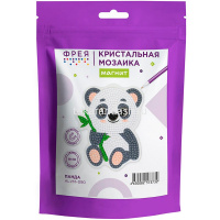 Алмазная мозаика 9х10см "Панда" на магните полная выкладка ALVM-090 от магазина "Карандаш"