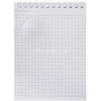 Блокнот А6 40л "METALLIC. Черный" клетка бумвинил на гребне 093251 от магазина "Карандаш"