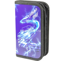 Пенал "Скорость" 19x10,5х5см, прямоугольный, двухстворчатый ПО-09 от магазина "Карандаш"