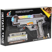 Пистолет 24х13х3см пластик (свет, звук) LT191204 от магазина "Карандаш"