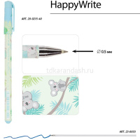 Ручка шариковая "HappyWrite. Sweet Animals. Коалы-очаровашки" 0,5мм синяя 20-0215/40 от магазина "Карандаш"