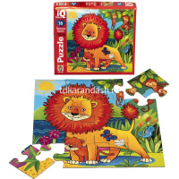 Пазлы 16 эл. "IQ. Рыжий лев" макси 2+ 978-5-8112-8222-7 от магазина "Карандаш"