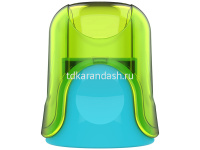 Точилка 2 отв. "U-touch" с контейнером, пластик, цвет ассорти ER01100 от магазина "Карандаш"