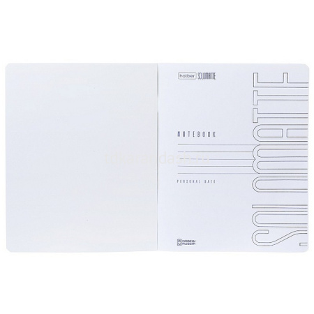 Тетрадь А5 48л клетка "SoloMatte. Небесная лазурь" на скобе, ламинация Soft-touch 092726 от магазина "Карандаш"