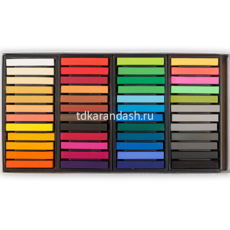 Пастель 48 цветов мягкая, прямоугольная VAFP-48 от магазина "Карандаш"