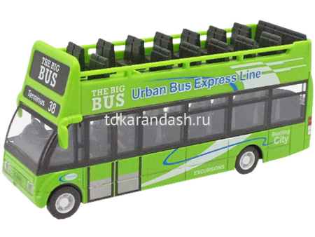 Автобус "Urban Bus Exrpess Line" металлический 14,5х4х5,5см 1239303/8969-27