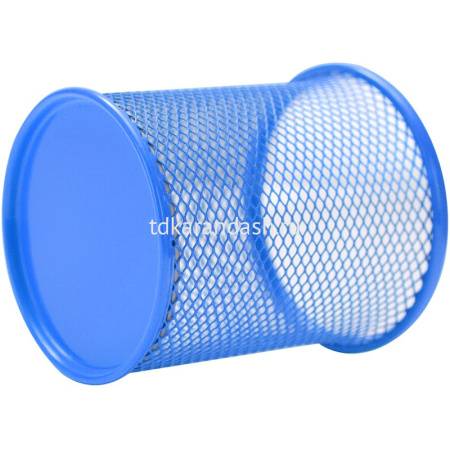 Подставка д/канц.принадлежностей d-9х10см сетчатая металлическая, сиреневая Е9153 от магазина "Карандаш"