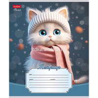 Тетрадь А5 12л линия "Уютные котики" на скобе 5 дизайнов 12Т5В2/086197 от магазина "Карандаш"