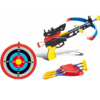 Арбалет с мишенью 36см пластик 4 стрелы на присосках 854078/35881K от магазина "Карандаш"