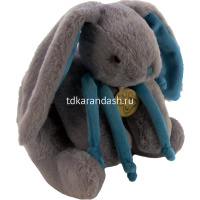 Кролик 38см темно-серый/голубой AT365312 от магазина "Карандаш"
