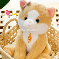 Котенок с подвеской 22см 2 цвета XM25183 от магазина "Карандаш"