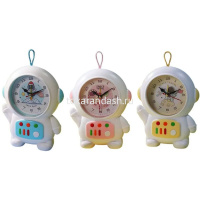 Будильник "Космонавт" 16х12,5см с подвеской, 3 цвета, пластик Y10376-24 от магазина "Карандаш"