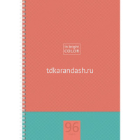 Тетрадь А4 96л клетка "В ярком цвете" на спирали 4 дизайна 96Т4тВ1гр/066118 от магазина "Карандаш"