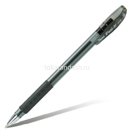Ручка шариковая "Feel it!" 0,5мм черная металлический наконечник, 3-х гранная зона захвата BX485-A