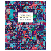 Тетрадь А5 96л клетка "Color graphics" на скобе глянцевая ламинация, 5 дизайнов 96Т5лВ1/060150 от магазина "Карандаш"