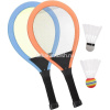 Ракетки для бадминтона 56см с 2-мя воланчиками 9см, светящиеся, пластик/нейлон R0157-1