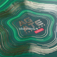 Тетрадь А4 80л клетка "Agate" на гребне 3D фольга 3D лак матовая ламинация 2 дизайна 068317 от магазина "Карандаш"