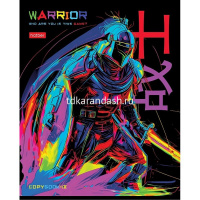 Тетрадь А5 48л клетка "Color Warrior" на скобе глянцевая ламинация 5 дизайнов 089030 от магазина "Карандаш"