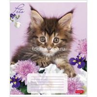 Тетрадь А5 12л клетка "Любимцы" на скобе 5 дизайнов 12Т5В1/033752 от магазина "Карандаш"