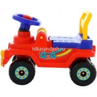 Каталка-автомобиль Джип 4х4 53х27х41см красный 62826/71798 от магазина "Карандаш"