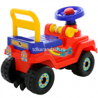 Каталка-автомобиль Джип 4х4 53х27х41см красный 62826/71798 от магазина "Карандаш"