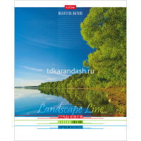 Тетрадь А5 48л линия "Пейзажи" на скобе 5 дизайнов 48Т5B2/012930 от магазина "Карандаш"
