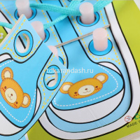 Шнуровка "Ботинки" 30х22см дерево/текстиль, 2 вида Y4509-16/11367-24 от магазина "Карандаш"