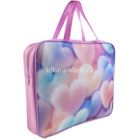 Папка с ручками 26х34х6см "Pastel* ткань ПШ-11/261764/Р от магазина "Карандаш"