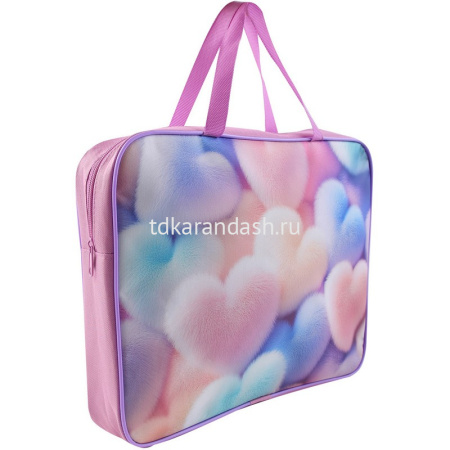 Папка с ручками 26х34х6см "Pastel* ткань ПШ-11/261764/Р от магазина "Карандаш"