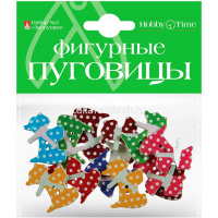 Набор фигурные пуговицы "Зверушки" №6 2-520 от магазина "Карандаш"