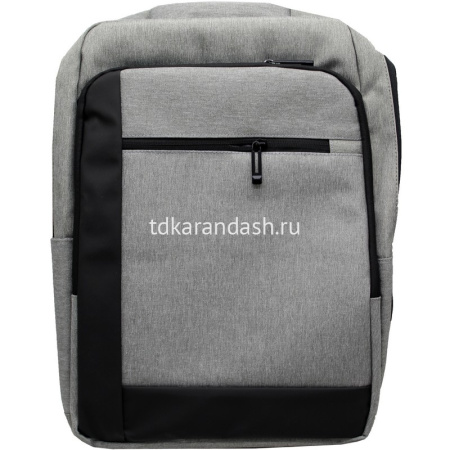 Рюкзак 43х35х9см 750гр, 2 отделения, 3 кармана, USB разъем, текстиль, серый SD328