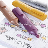 Набор маркеров текстовыделителей "V-tone Metallic" 4шт, клиновидный наконечник, толщина линии 1-5мм от магазина "Карандаш"