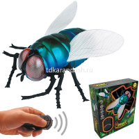 Муха р/у 11х10см пластик (свет, вращение 360 градусов) 9921Y от магазина "Карандаш"