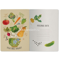 Тетрадь А5 40л клетка "Vegan" прошитый блок матовая ламинация 7-40-001/127 от магазина "Карандаш"