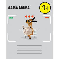 Тетрадь А5 12л косая линия "А4Lama. Влад А4" на скобе 5 дизайнов 12Т5В6/090572 от магазина "Карандаш"