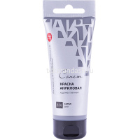 Краска акриловая 75мл серая туба с европодвесом Сонет 28109814 от магазина "Карандаш"