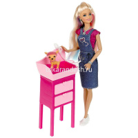 Кукла "София грумер" 29см с собакой и аксессуарами, подвижная 66001J-GPET-S-BB от магазина "Карандаш"