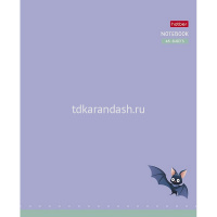 Тетрадь А5 48л клетка "Мышонок Creepy" на скобе ламинация Soft-touch 5 дизайнов 092145 от магазина "Карандаш"